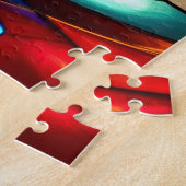 Schoon Kleurrijk Glanzend Vleugelig Libel Legpuzzel (Zijkant)