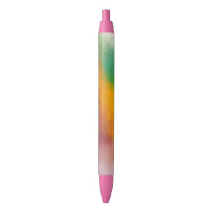 Schoon Kleurrijk Regenboog Kleuren Sjabloon Blauwe Inkt Pen