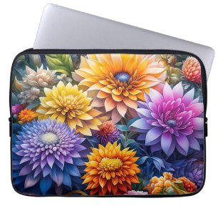 Schoon Kleurrijke Ai Kunst Bloemen Persoonlijk Laptop Sleeve