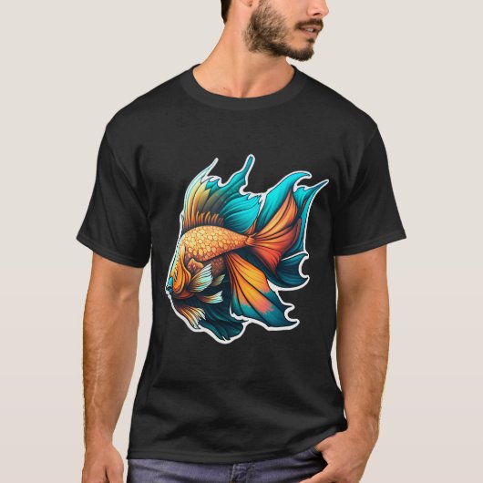 Schoon Kleurrijke Vis T-shirt (Voorkant)