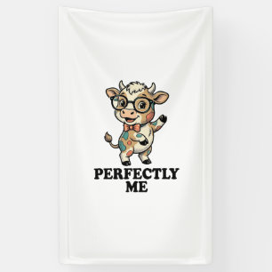 Schoon Koeien Shirt Met Bril Perfecte Sfeer Spandoek