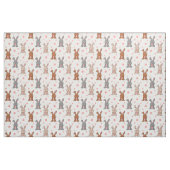 Schoon Konijn en Roze Stippen Stof per Yard (Fat Quarter)