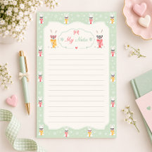 Schoon Konijn Gelinieerd Briefpapier