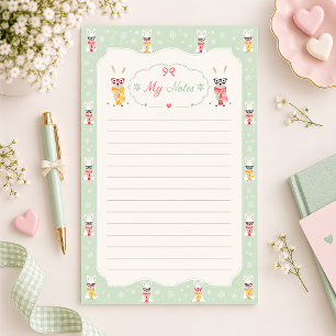 Schoon Konijn Gelinieerd Briefpapier