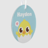 Schoon Kuiken Net Uitgekomen Sier Ornament (voorkant)