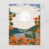 Schoon landschap van wilde bloemenweide briefkaart (Voorkant)