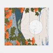Schoon landschap van wilde bloemenweide fleece deken (Voorkant (Horizontaal))