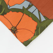 Schoon landschap van wilde bloemenweide fleece deken (Hoek)