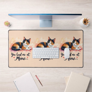 Schoon Lapjeskat, Je Had Me al bij Meow Aquarel Bureaumat