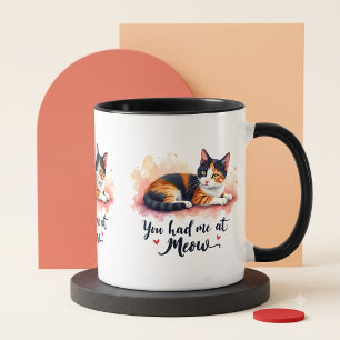 Schoon Lapjeskat, Je Had Me al bij Meow Aquarel Mok