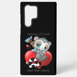 Schoon Lemur met Liefdespijlen – Hartverwarmend On Samsung Galaxy Hoesje
