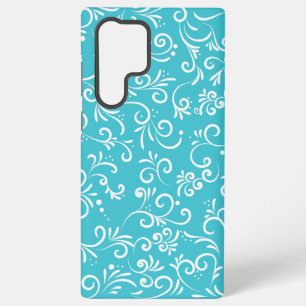 Schoon Lichtblauw Siermotief Samsung Galaxy Hoesje