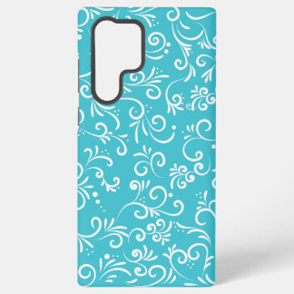 Schoon Lichtblauw Siermotief Samsung Galaxy Hoesje