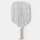 Schoon Lichtgrijs Houten Pickleball Paddle (Voorkant)