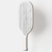 Schoon Lichtgrijs Houten Pickleball Paddle (Links)
