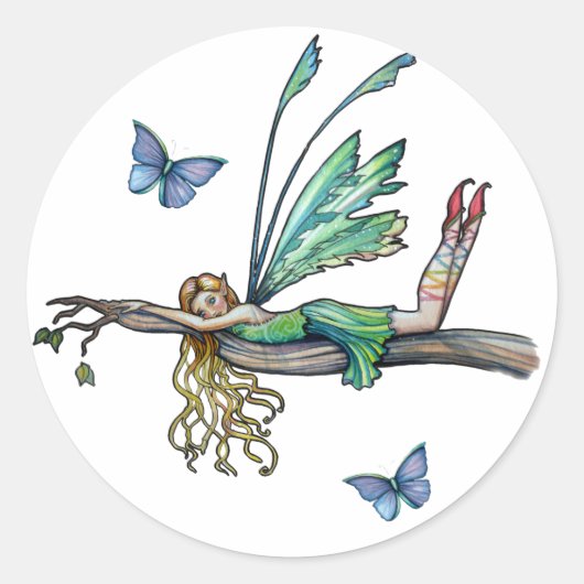 Schoon Lieve Feeënstickers Ronde Sticker (Voorkant)
