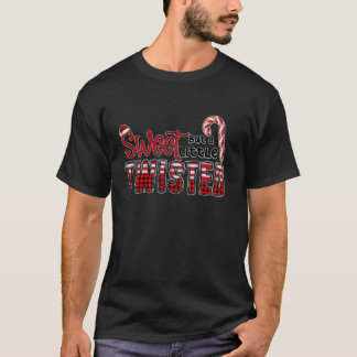 Schoon, maar een beetje verdraaide suikerstok lief t-shirt