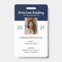 Schoon Marine Huischool Onderwijs ID Badge