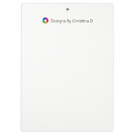 Schoon me met bloemen klembord (Achterkant)