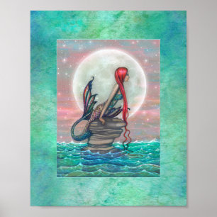 Schoon Meermin Fantasie Kunst van Molly Harrison Poster