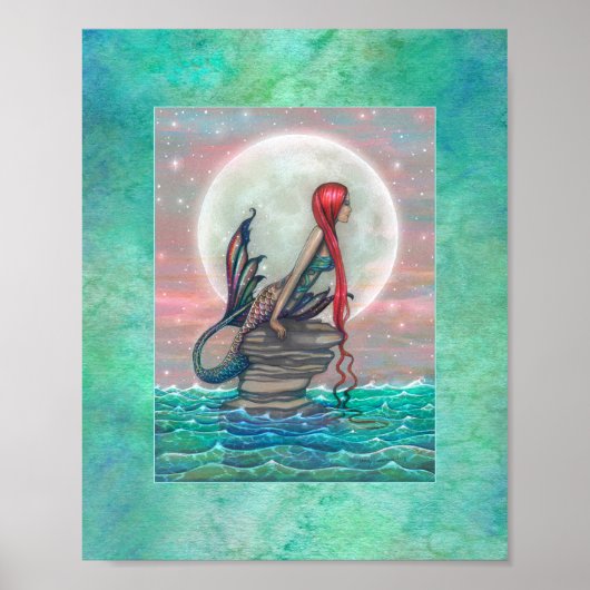 Schoon Meermin Fantasie Kunst van Molly Harrison Poster (Voorkant)