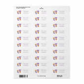 Schoon Meermin Koppel Roos Retouradres Etiket (Full Sheet)