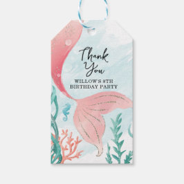 Schoon Meermin Meisje Verjaardag Bedankt Tags Cadeaulabel