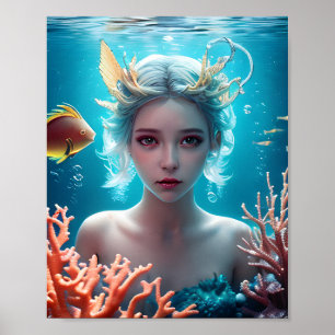 Schoon Meermin Onder Water Poster