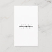 Schoon minimaal makelaar professioneel onroerend g visitekaartje (Achterkant)