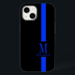 Schoon & Minimaal Monogram | Dunne blauwe lijn | P Case-Mate iPhone 14 Hoesje<br><div class="desc">Met een slimme maar minimale look die hoofden zal draaien, is deze iPhone Case gebrandmerkt met het aangepaste monogram en de naam van het serviceteamlid geïntegreerd in de klassieke dunne blauwe lijnstreep. De dunne blauwe lijn is een symbolische weergave van de Amerikaanse politie. Dit is iets dat een geweldig gepersonaliseerd...</div>