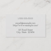 Schoon & minimaal orthopedisch chirurg Visitekaart Visitekaartje (Achterkant)