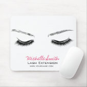 Schoon Minimaal Zwart Wimper Extensie Schoonheidss Muismat (Met muis)