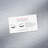 Schoon Minimaal Zwart Wimper Extentie Schoonheidss Magnetisch Visitekaartje (Voorbeeld)