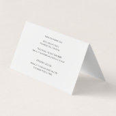 Schoon Minimal Lijn Kunst Waterverf Make-up Arties Visitekaartje (Achterkant)