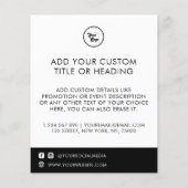 Schoon Minimalistisch Aangepast Zakelijk Logo Soci Flyer (Achterkant)