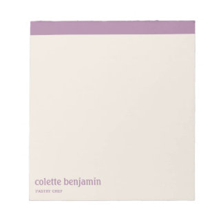 Schoon Minimalistisch Lavendel Paars & Bleek Perzi Notitieblok