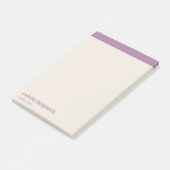 Schoon Minimalistisch Lavendel Paars & Bleek Perzi Post-it® Notes (Schuin)
