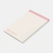 Schoon Minimalistisch Pastelroze & Bleek Perzik Post-it® Notes (Schuin)