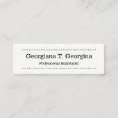 Schoon, minimalistisch, professioneel Visitekaartj Mini Visitekaartje (Voorkant)