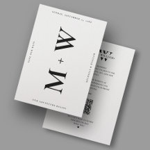 Schoon Minimalistisch Trouw Monogram Wit Modern