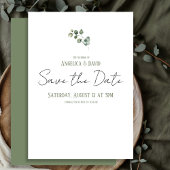 Schoon Minimalistische Eucalyptus Bruiloft Save The Date