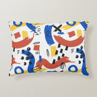 Schoon modern abstract patroon | Kleurrijke artist Accent Kussen