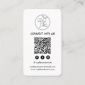 Schoon modern branding met QR-code Visitekaartje (Voorkant)