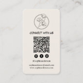 Schoon modern branding met QR-code Visitekaartje (Voorkant)