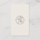 Schoon modern branding met QR-code Visitekaartje (Achterkant)