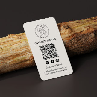 Schoon modern branding met QR-code Visitekaartje