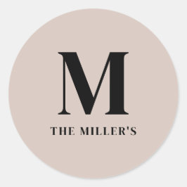 Schoon & modern Initiaal Sticker