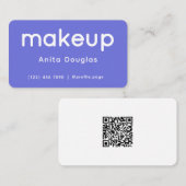 Schoon modern minimalistisch make-up  visitekaartje (Voorkant / Achterkant)