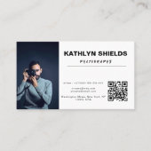 schoon modern minimalistisch professioneel fotogra visitekaartje (Voorkant)