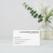 Schoon Modern Professioneel Visitekaartje (Staand voorkant)